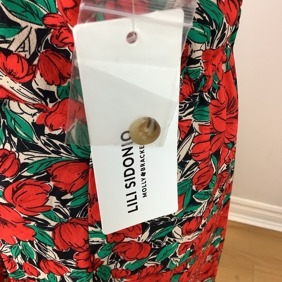 MOLLY BRACKEN LILI SIDONIO WRAP FLORAL DRESS NWT - Picture 10 of 13